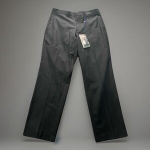 Billy London Pants Mens 34x32 Black Pinstripe Office Occasion Slacks NWT